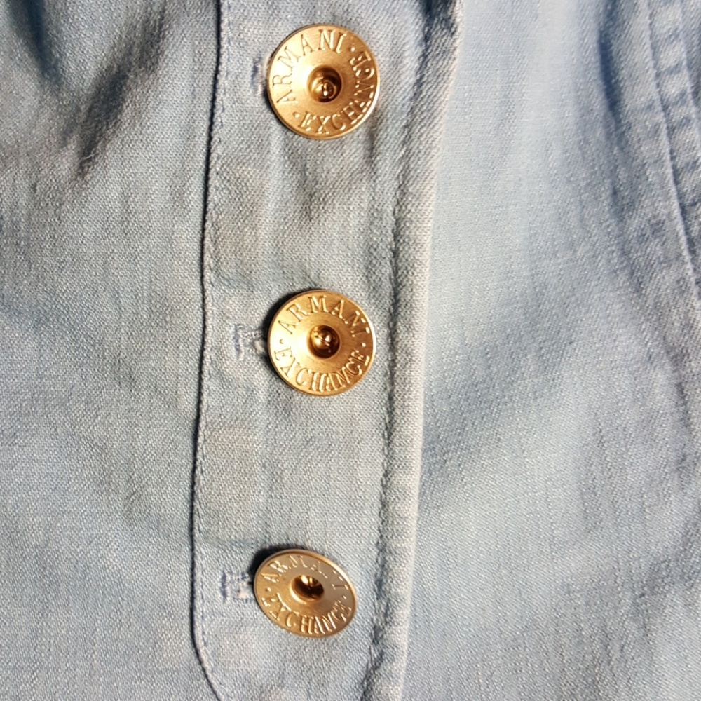 AX Armani Exchange VTG blue denim jacket - Picture 2 of 2
